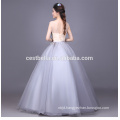 Puffy princess ball gown colorful shining chiffon wedding dress Grey Pink Evening Party Ball Gown